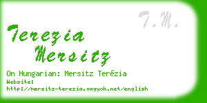 terezia mersitz business card