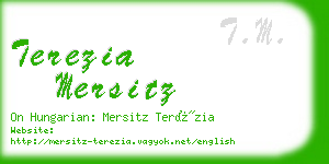 terezia mersitz business card